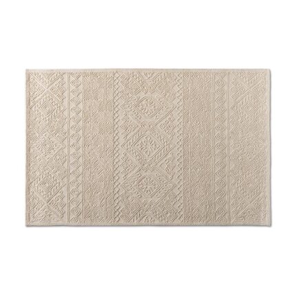 Baxton Studio Linwood Modern and Contemporary Ivory Hand-Tufted Wool Area Rug