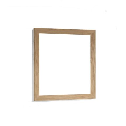 Fully Framed 30″ California White Oak Mirror – Laviva