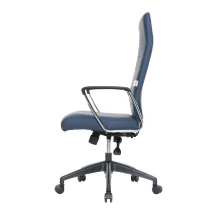 LeisureMod Hilton Modern High-Back Leather Office Chair
