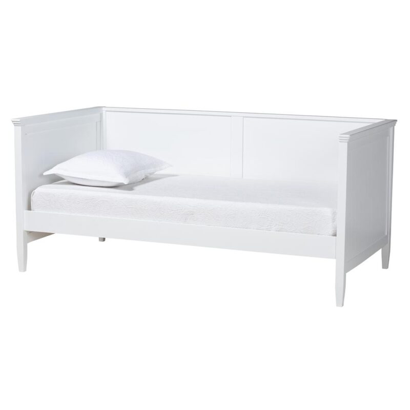 Baxton Studio Viva Classic and Traditional White Finished Wood Twin Size Daybed – Baxton Studio