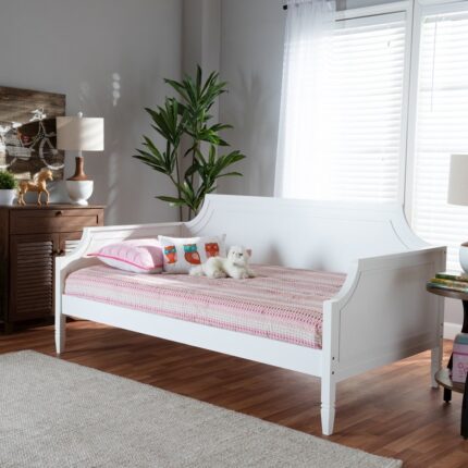 Baxton Studio Mariana Classic and Traditional White Finished Wood Twin Size Daybed – Baxton Studio