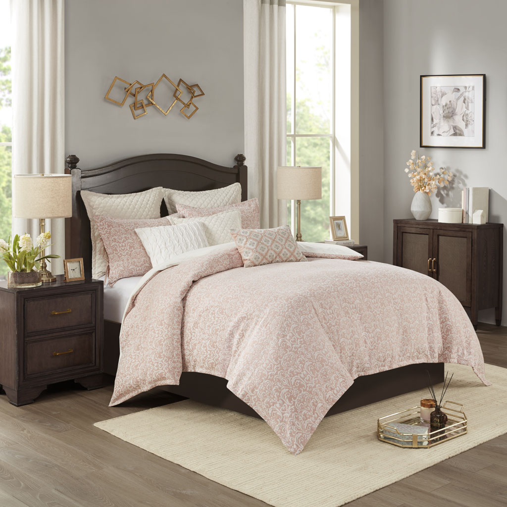 Haven 9 Piece Chenille Jacquard Comforter Set