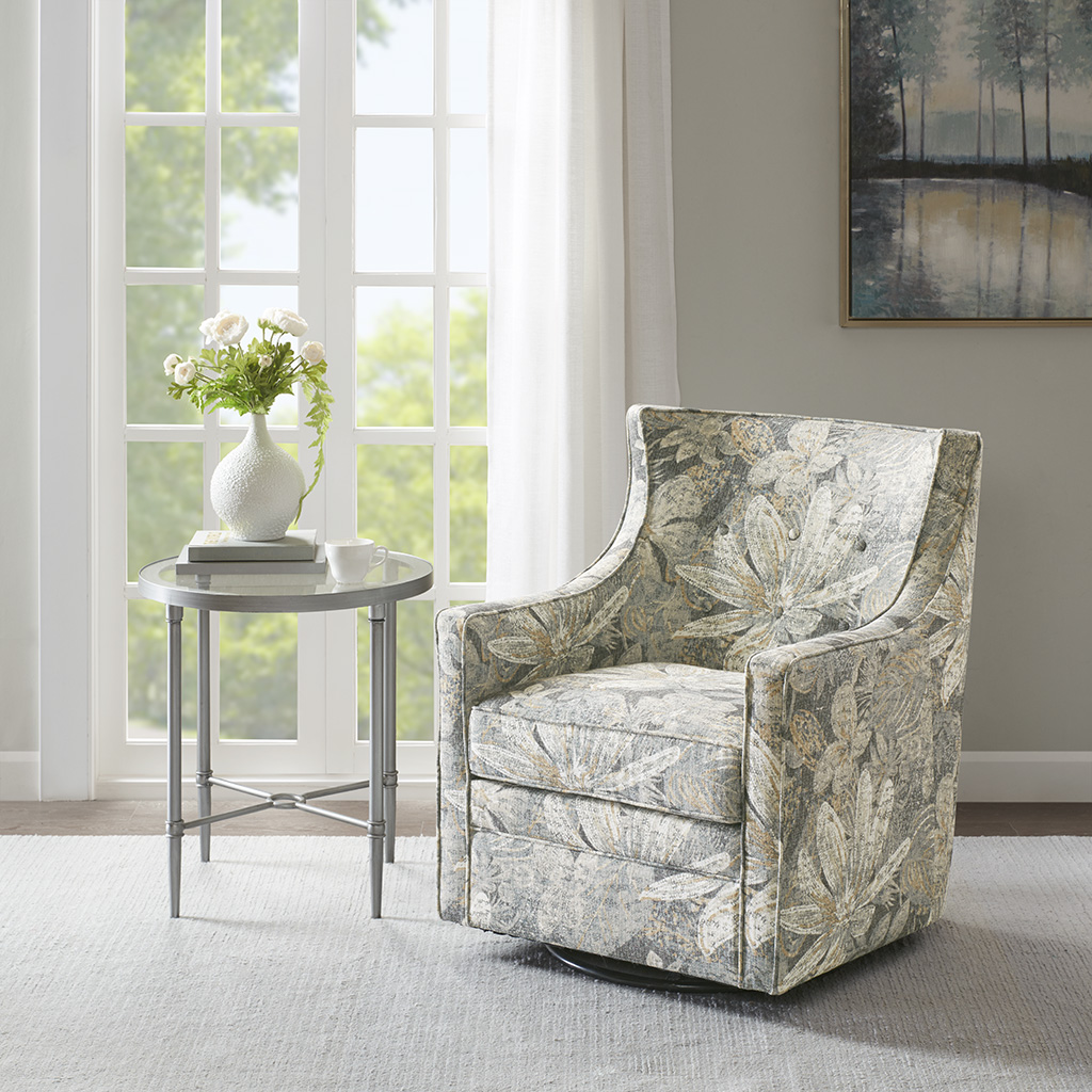 Alana Curve Back Swivel Glider Chair