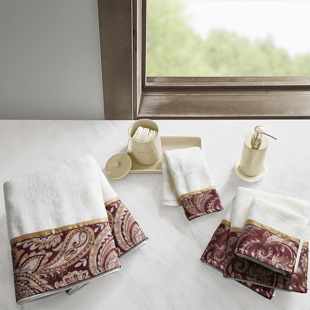 Aubrey 6 Piece Jacquard Towel Set