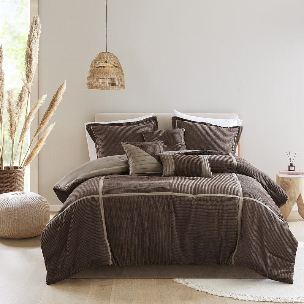 Dallas 7 Piece Micro Corduroy Comforter Set