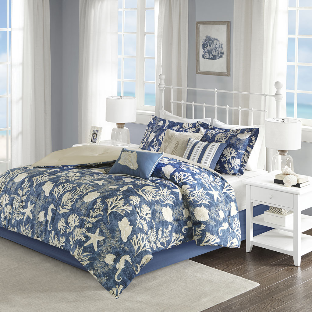 Cape Cod 7 Piece Cotton Sateen Comforter Set