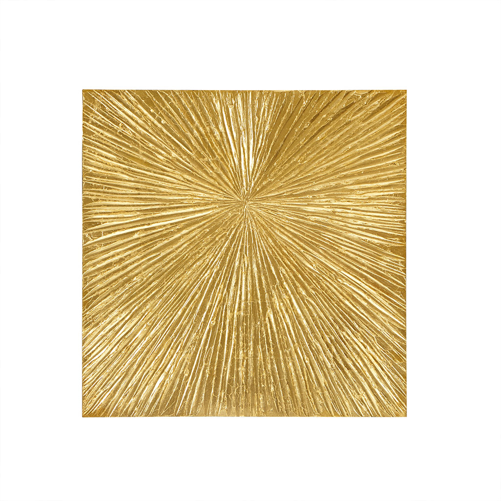 Sunburst Gold Hand Painted Dimensional Resin Wall Art