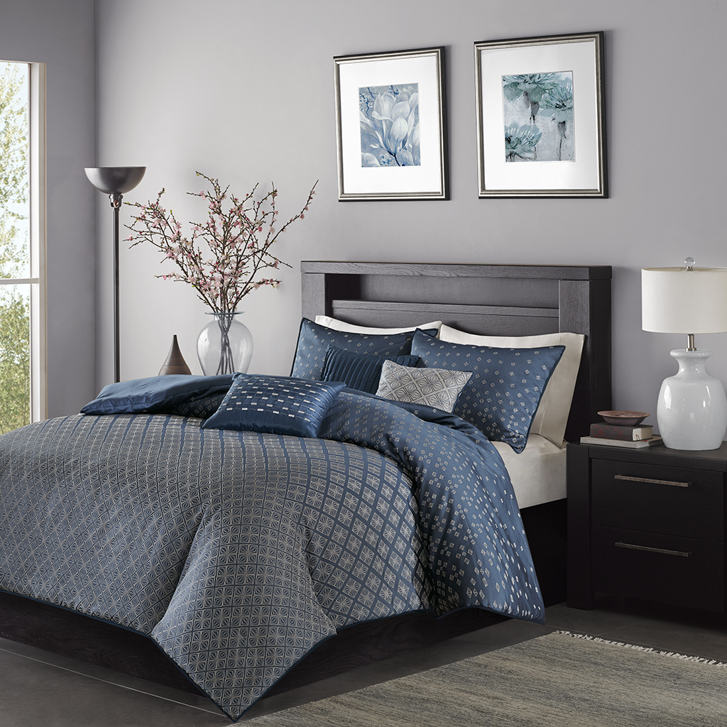 Biloxi 6 Piece Jaquard Duvet Cover Set