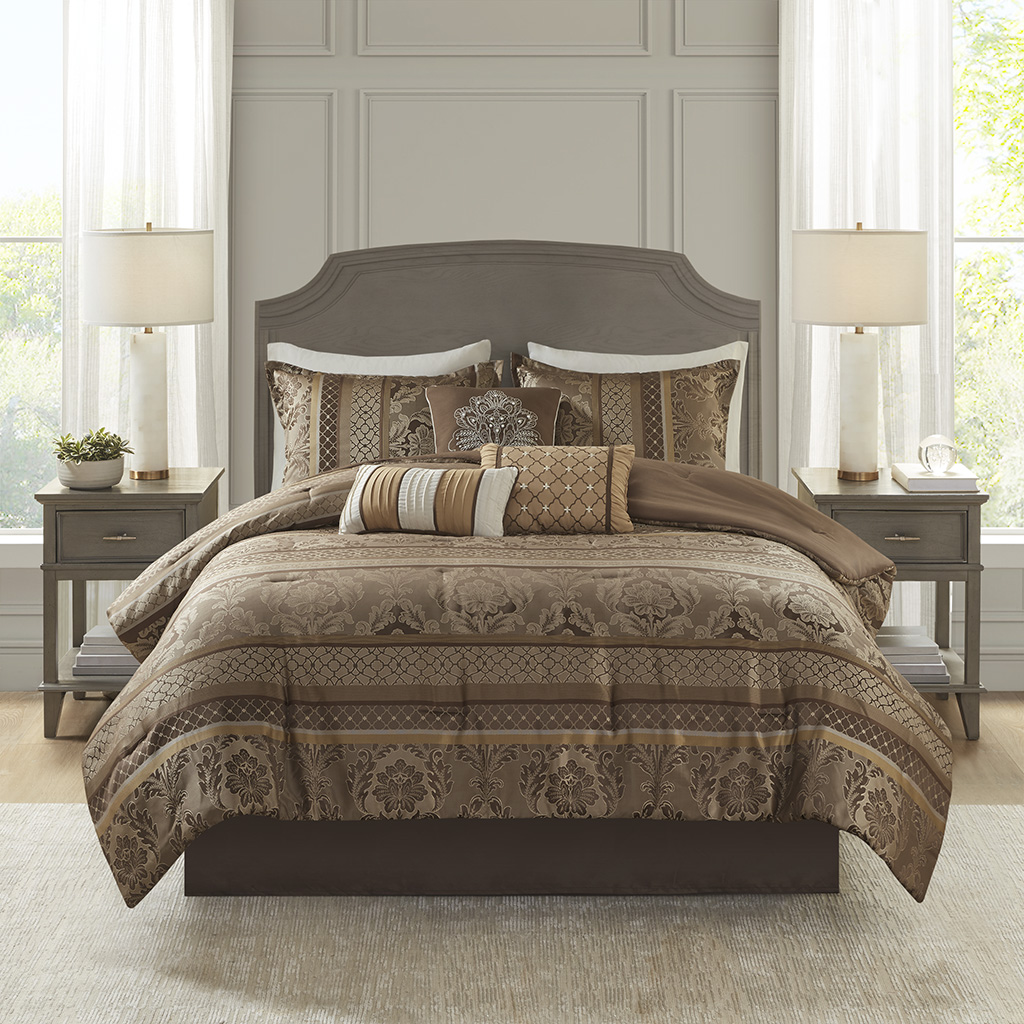 Bellagio 7 Piece Jacquard Comforter Set