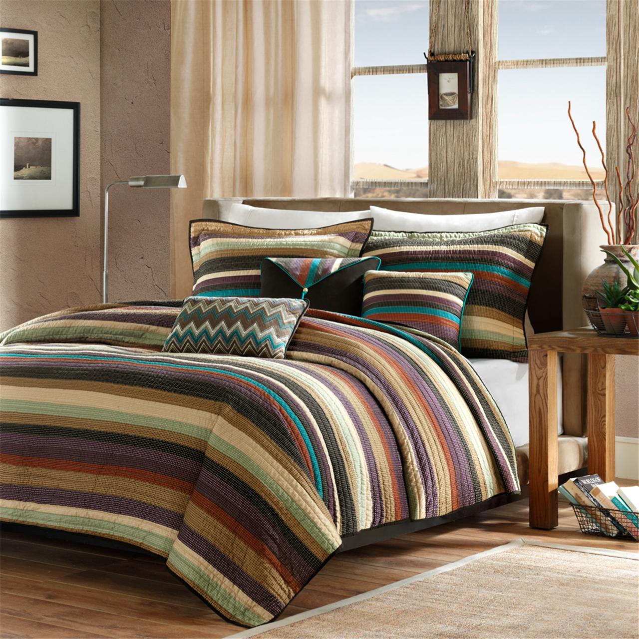 Yosemite Reversible Quilt Set with Throw Pillows