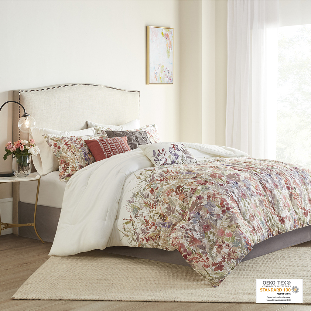 Mariana 7 Piece Cotton Printed Comforter Set