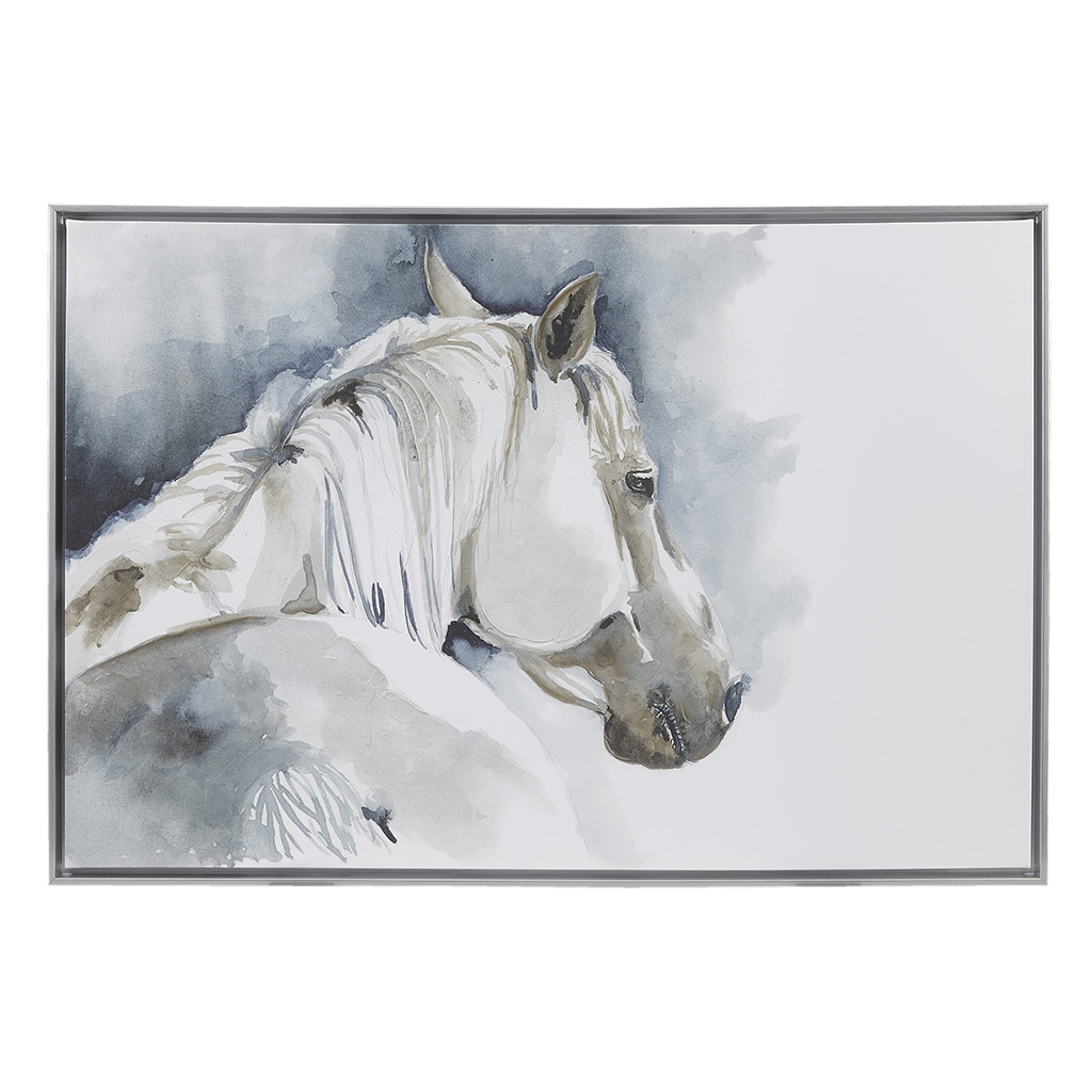 Derby Hand Embellished Horse Framed Canvas Wall Art