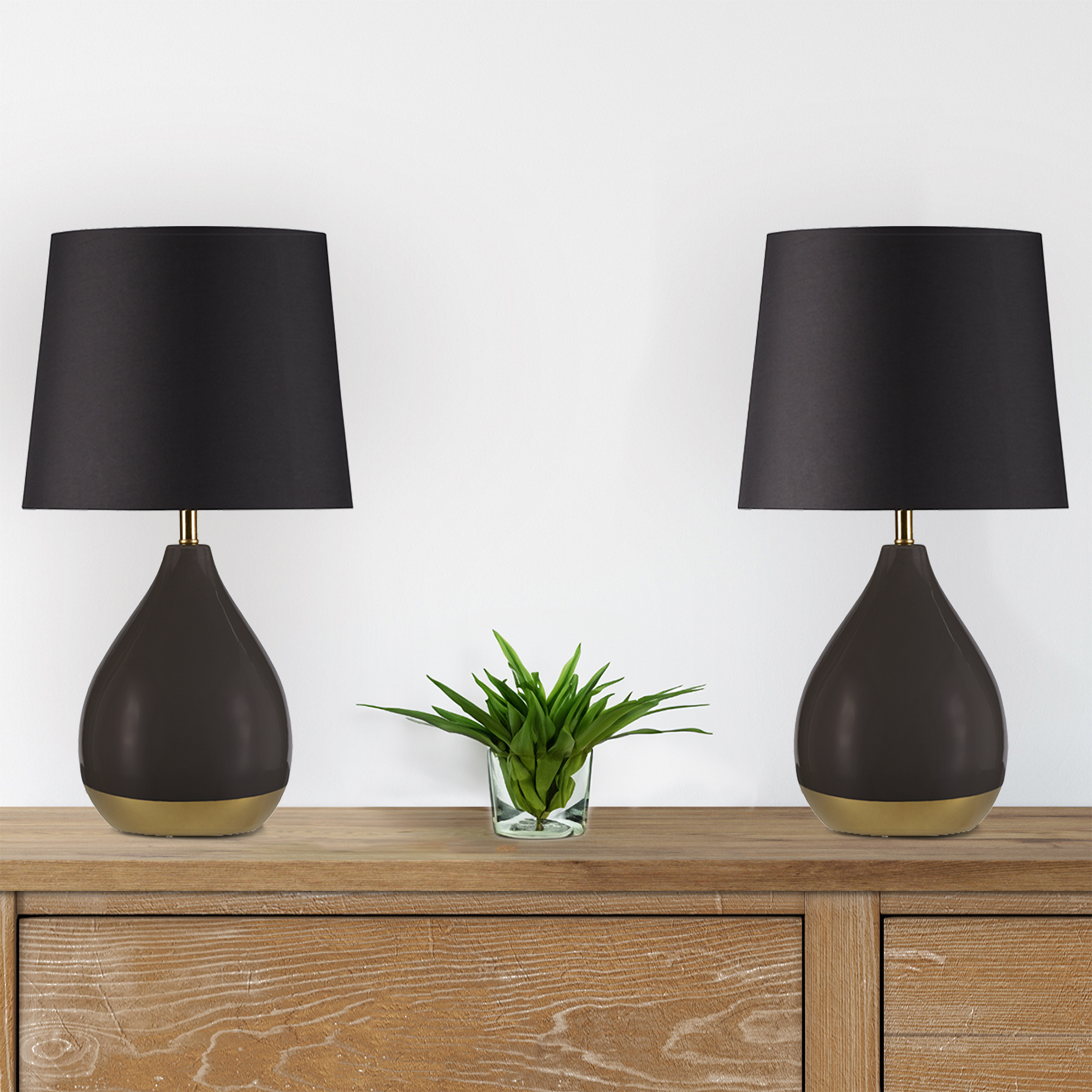 Liora 2-Tone Ceramic Table Lamp Set of 2