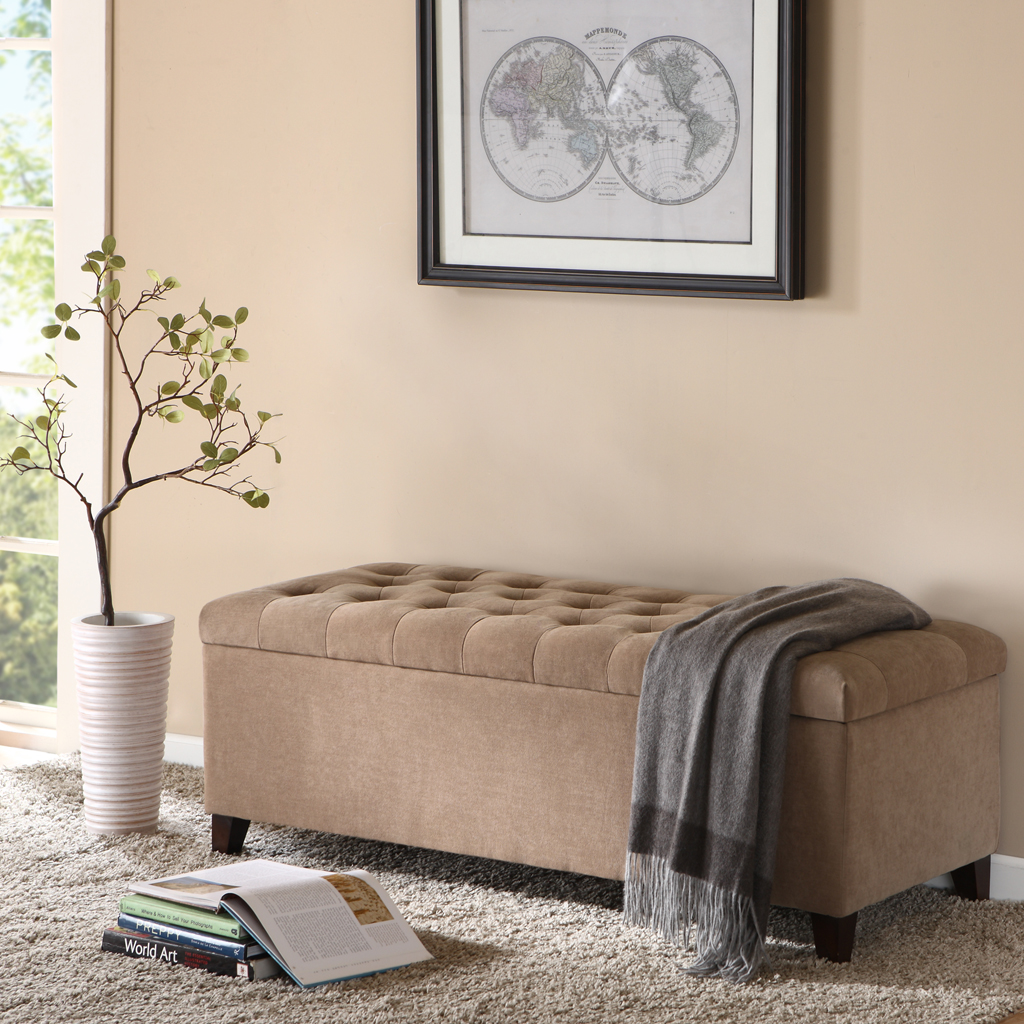 Shandra Tufted Top Soft Close Storage Bench