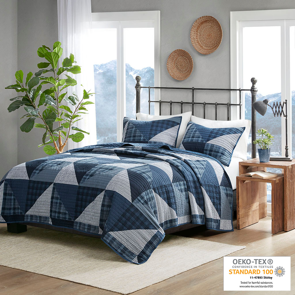 Olsen Olsen 3 Piece Oversized Cotton Quilt Set