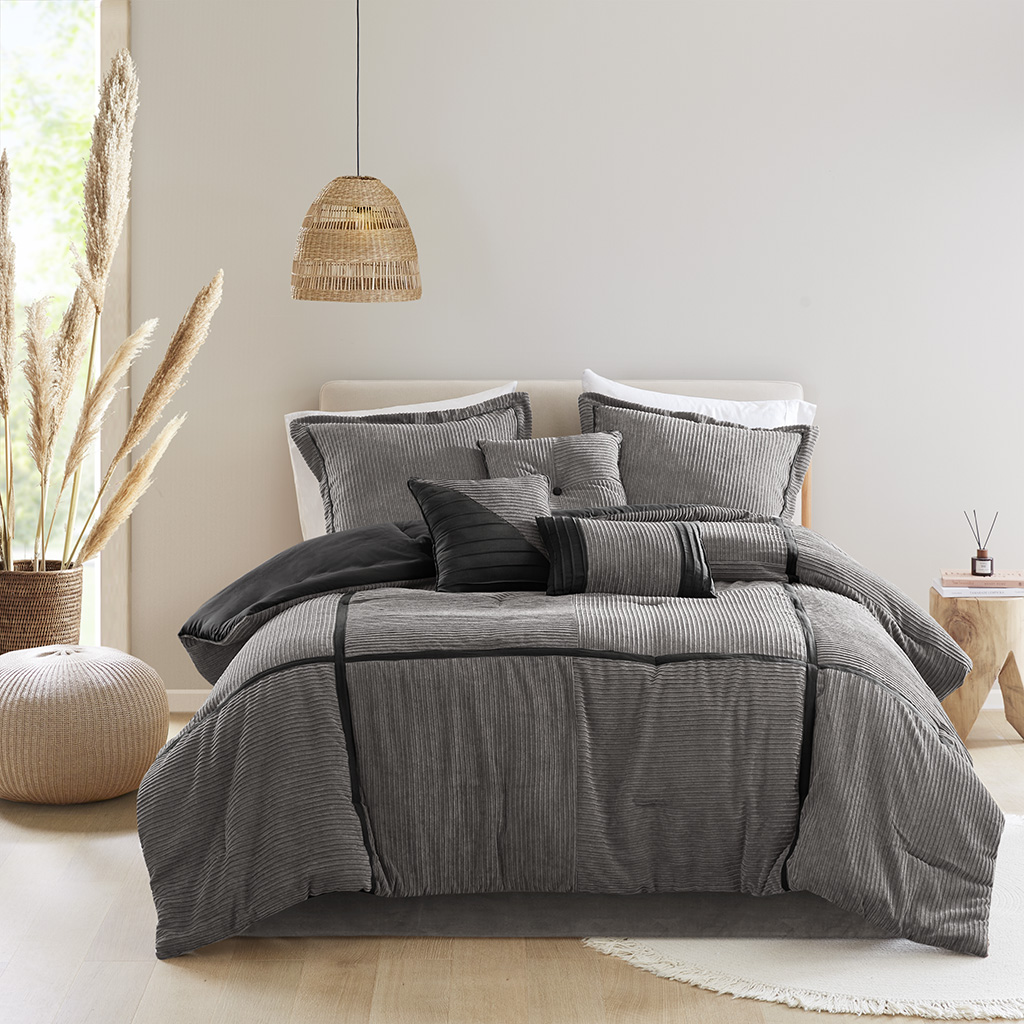 Dallas 7 Piece Micro Corduroy Comforter Set