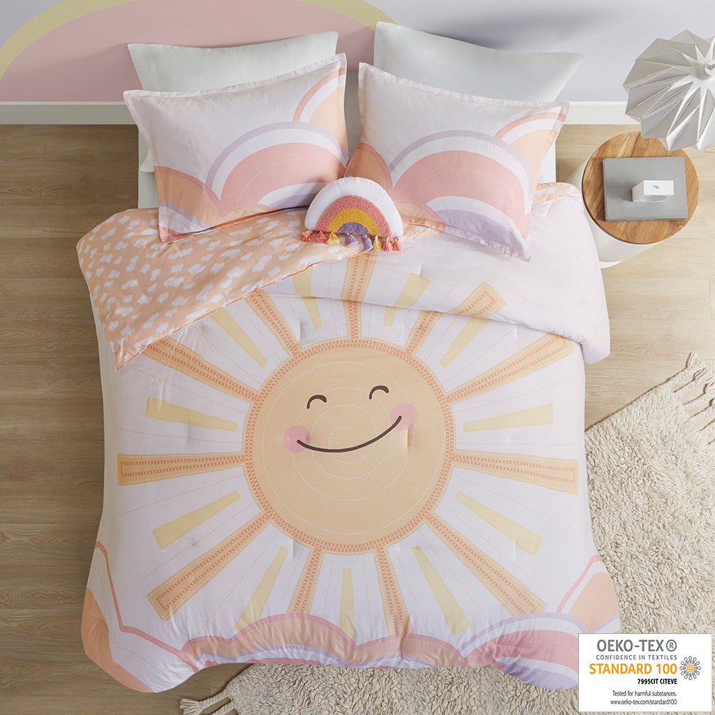 Dawn Sunshine Printed Reversible Comforter Set