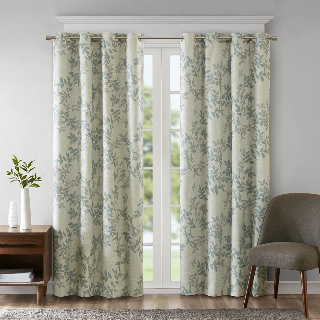 Julie Printed Botanical Blackout Curtain Panel